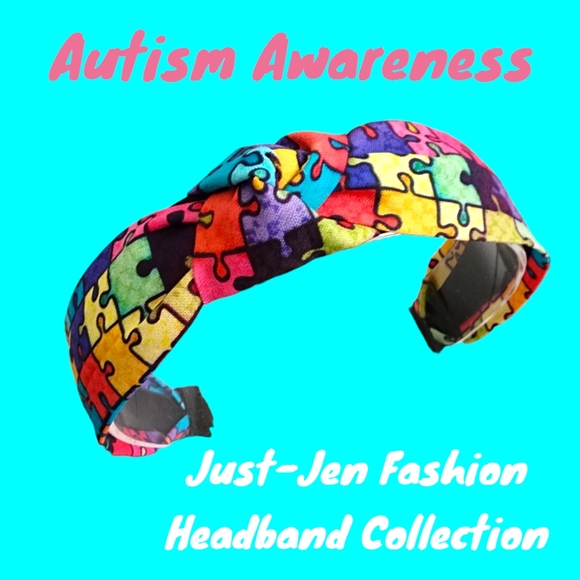 Autism Awareness Colorful Turban Knotted Style Headband!!๐๐๐๐ - Picture 3 of 12